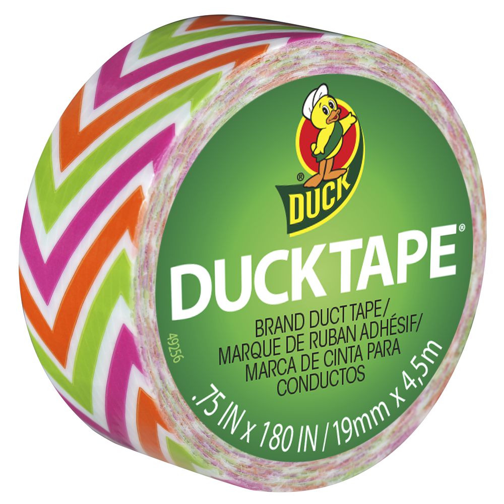 Duck Ducklings Mini Roll Zig Zag Colours 19mm x 4.5m