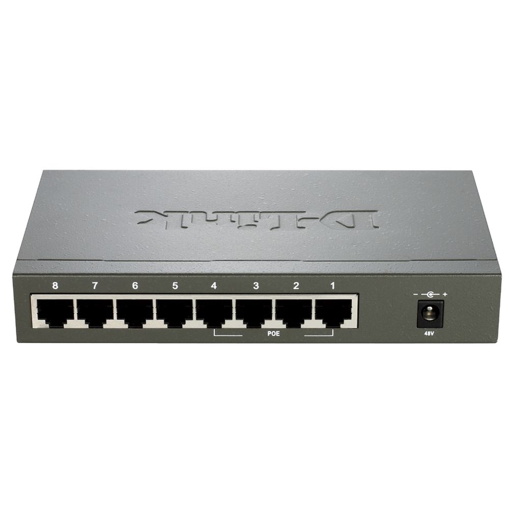D-Link DES-1008PA 8 Port Desktop PoE Switch
