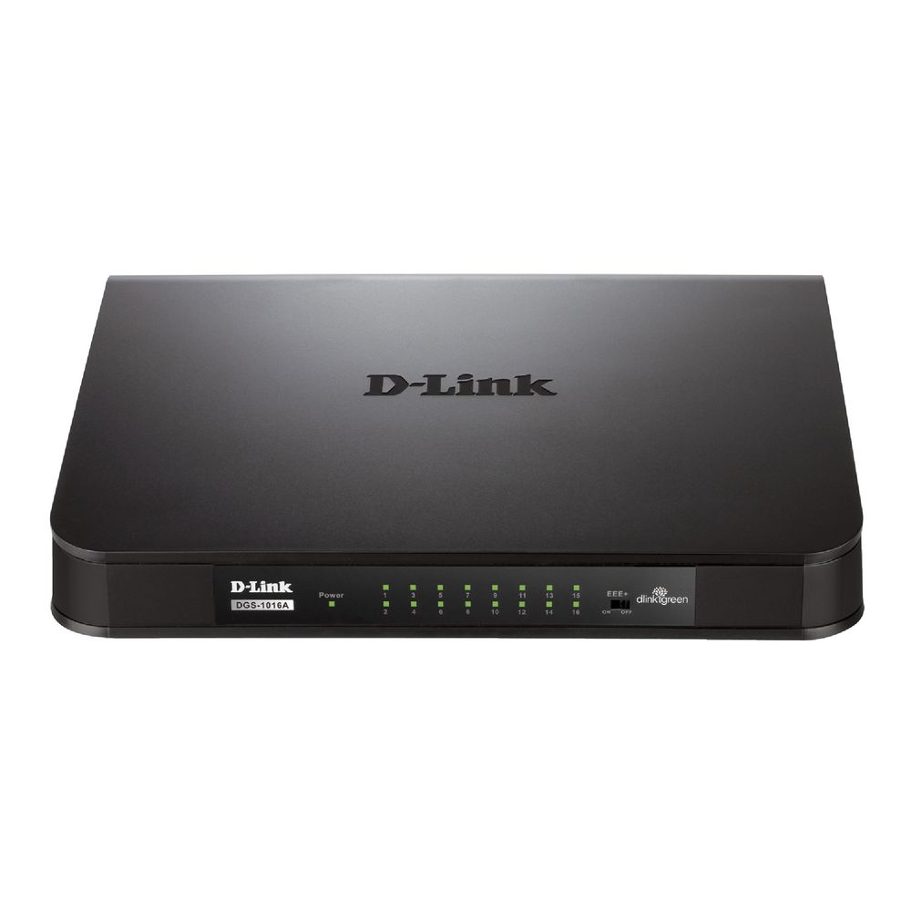 D-Link 16 Port Unmanaged Gigabit Switch DGS-1016A