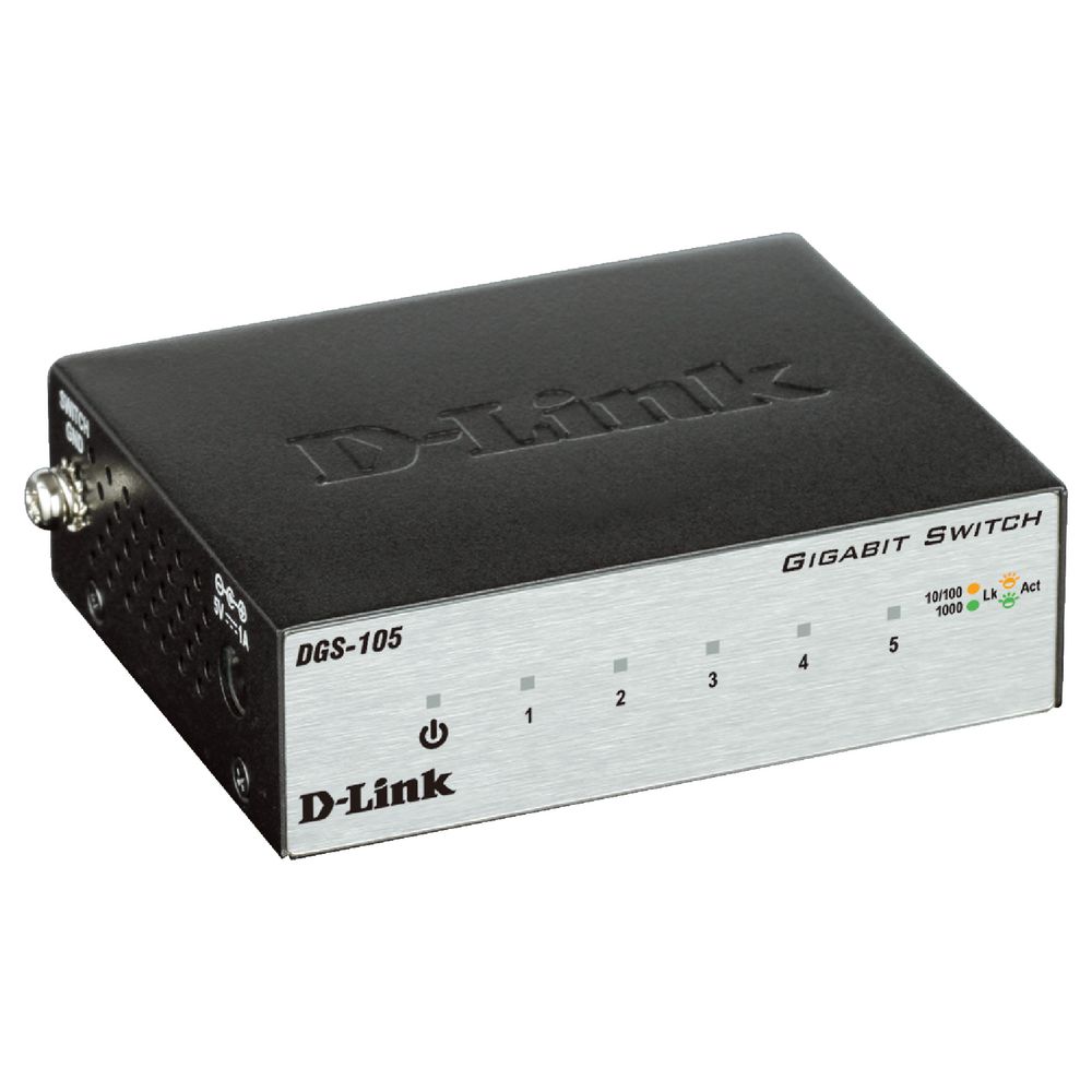 D-Link 5 Port Gigabit Desktop Switch DGS-105