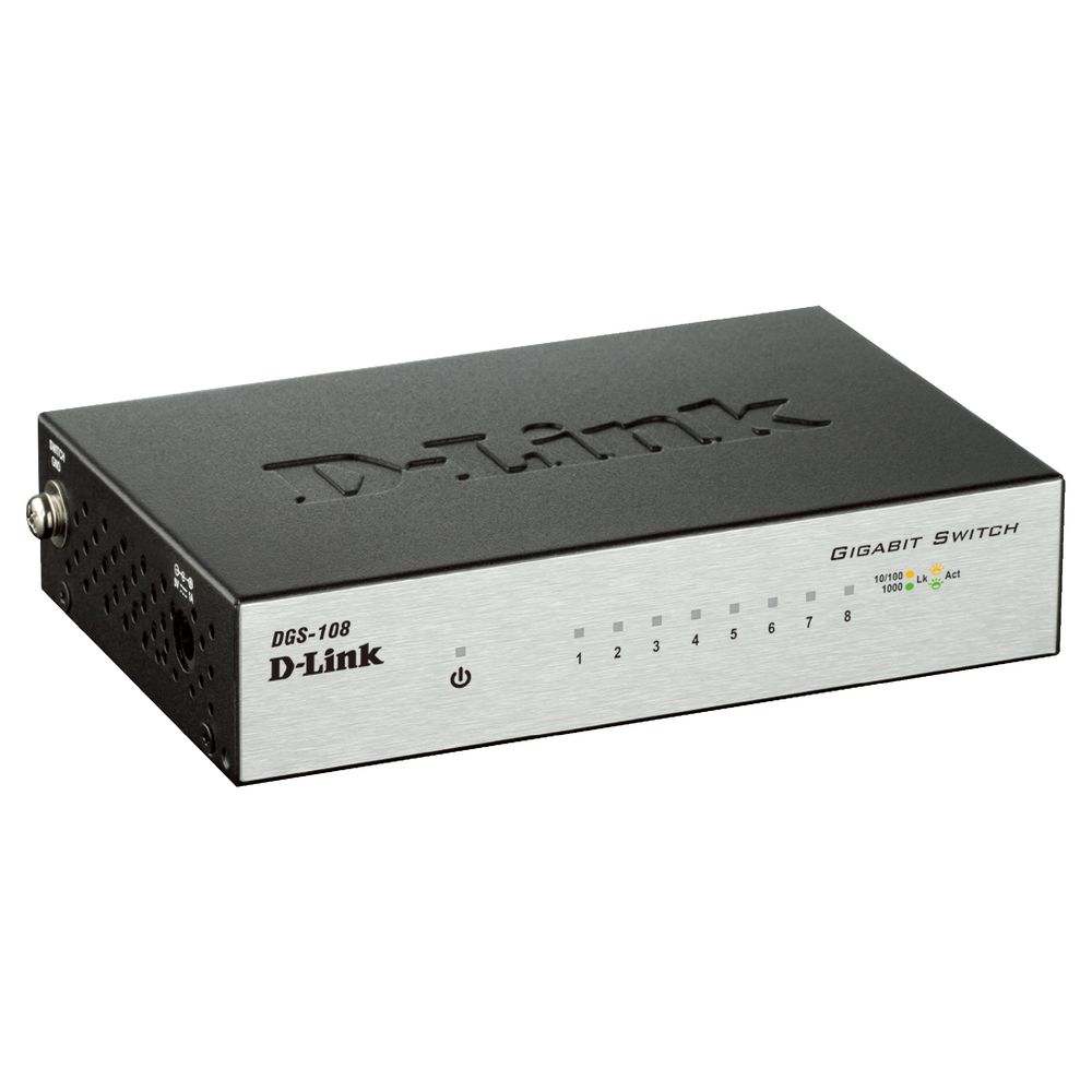 D-Link 8 Port Gigabit Desktop Switch DGS-108