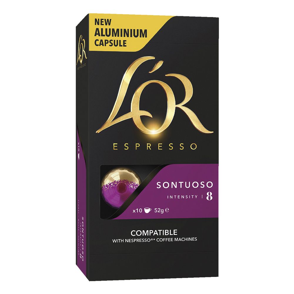 L'OR Espresso Coffee Capsules Sontuoso 10 Pack