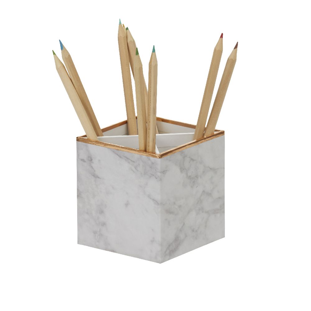 Otto Desk Accessory Set Marble 4 Pack