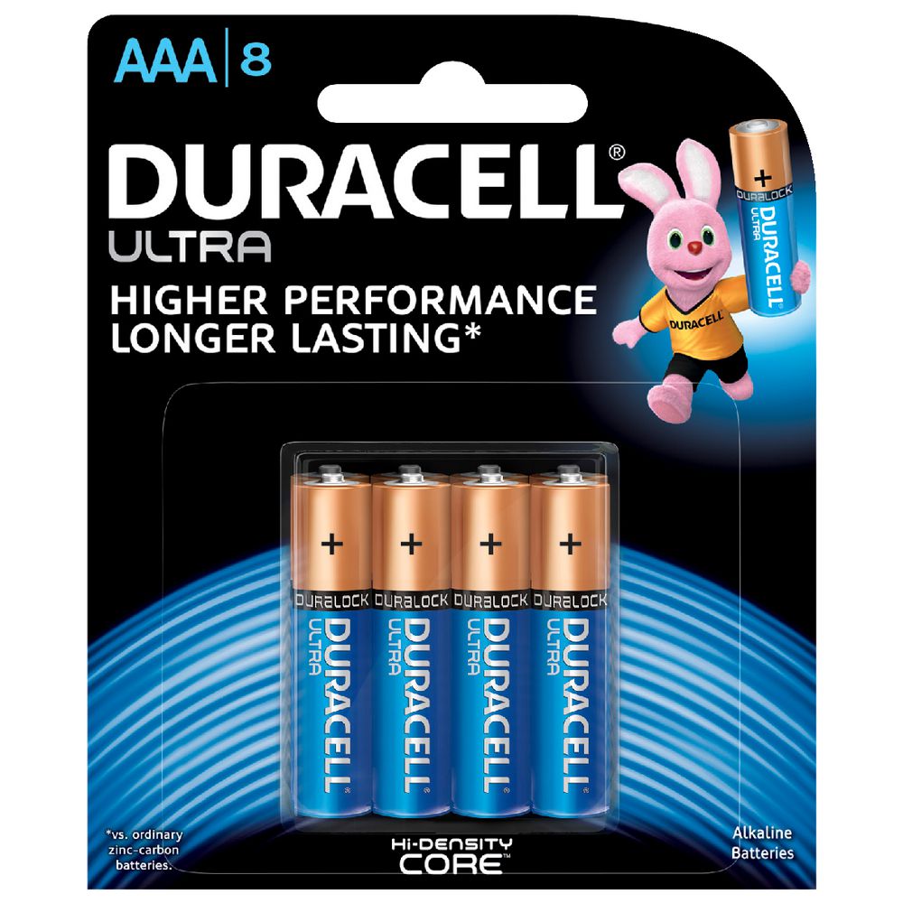 Duracell Alkaline Ultra Batteries AAA 8 Pack