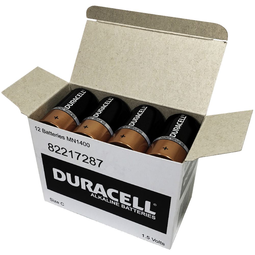 Duracell Coppertop C Batteries 12 Pack
