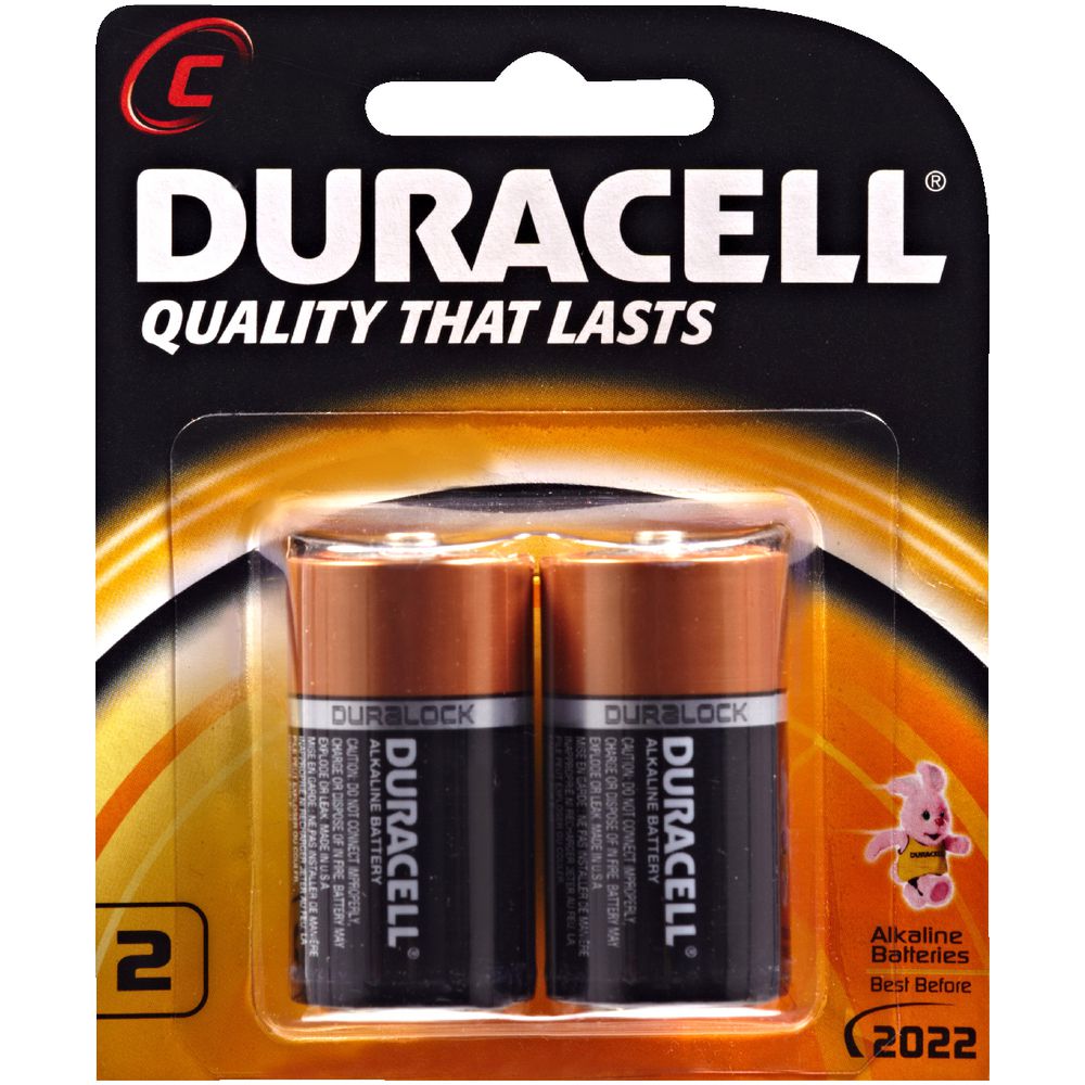 Duracell Coppertop C Batteries 2 Pack