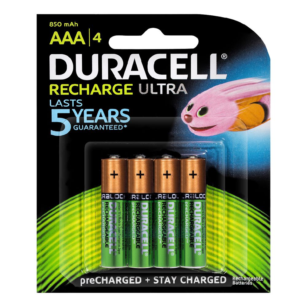 Duracell Rechargeable Batteries AAA 4 Pack