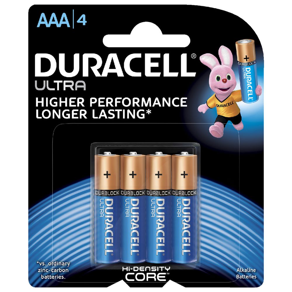 Duracell Ultra AAA Batteries 4 Pack