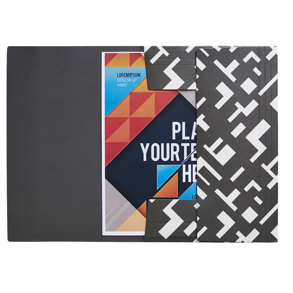 A4 Premium Board Document Wallet Grey