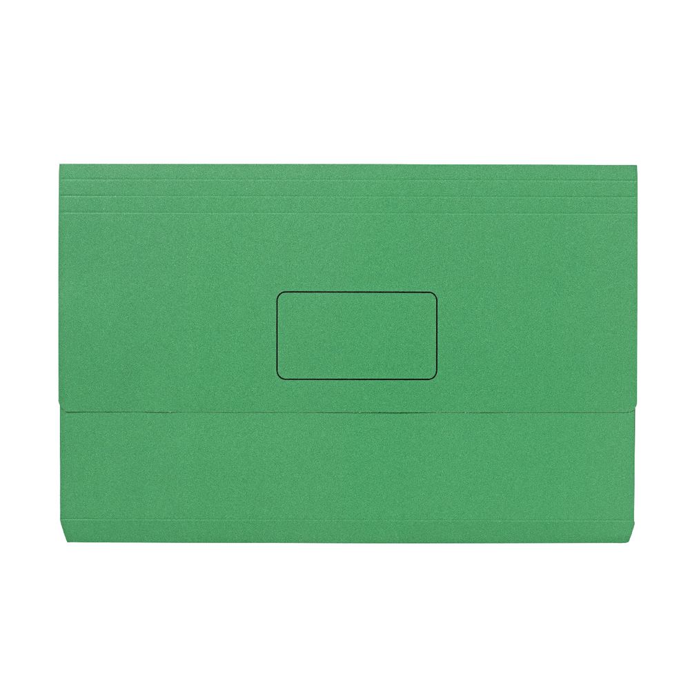 Foolscap Document Wallet 240gsm Green