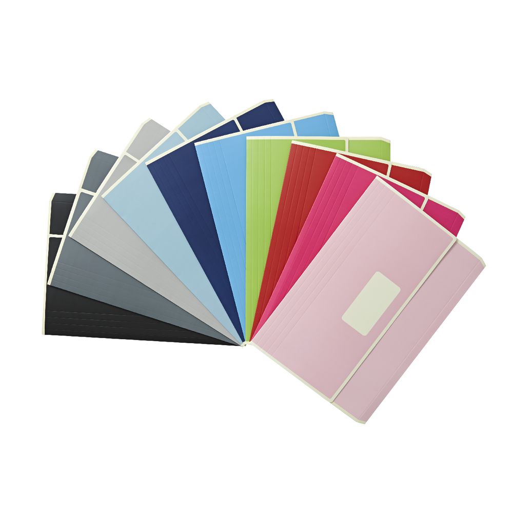 A4 Laminated Document Wallet with Gusset Matte Dusty Blue
