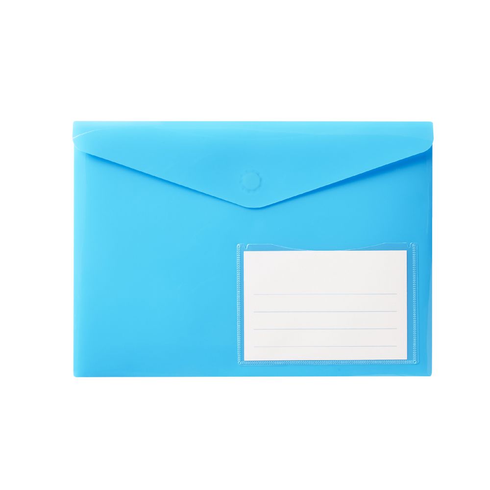Document Wallet A4 Magnetic Closure Blue
