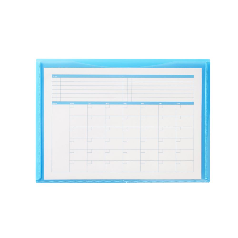 Document Wallet A4 Magnetic Closure Blue