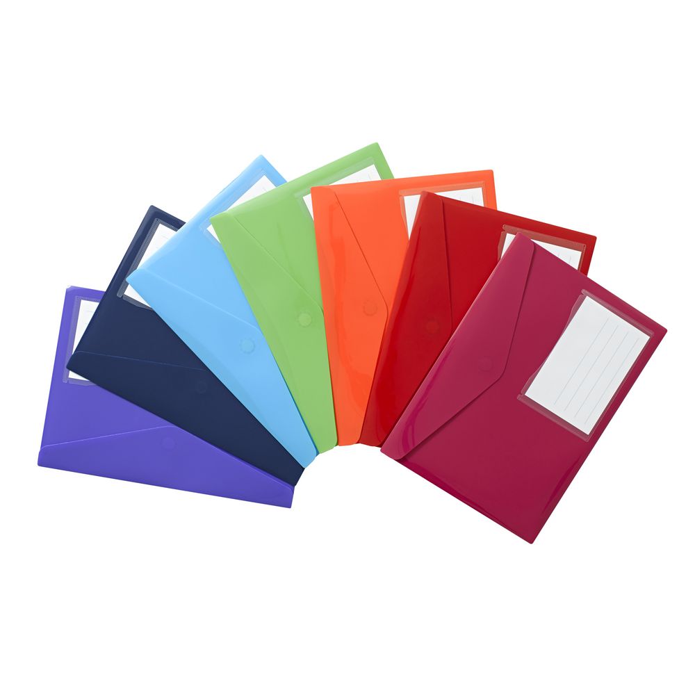 Document Wallet A4 Magnetic Closure Pink