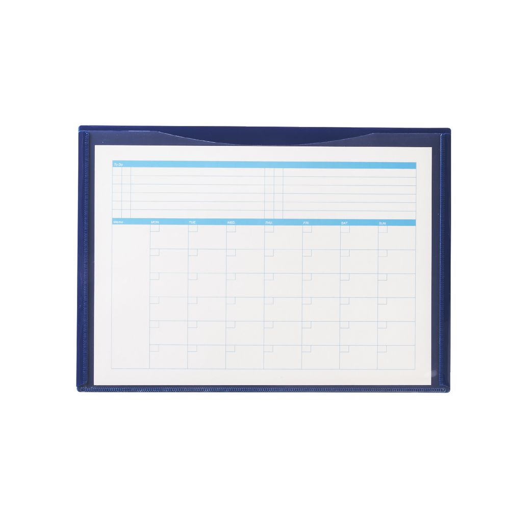 Document Wallet A4 Magnetic Closure Navy