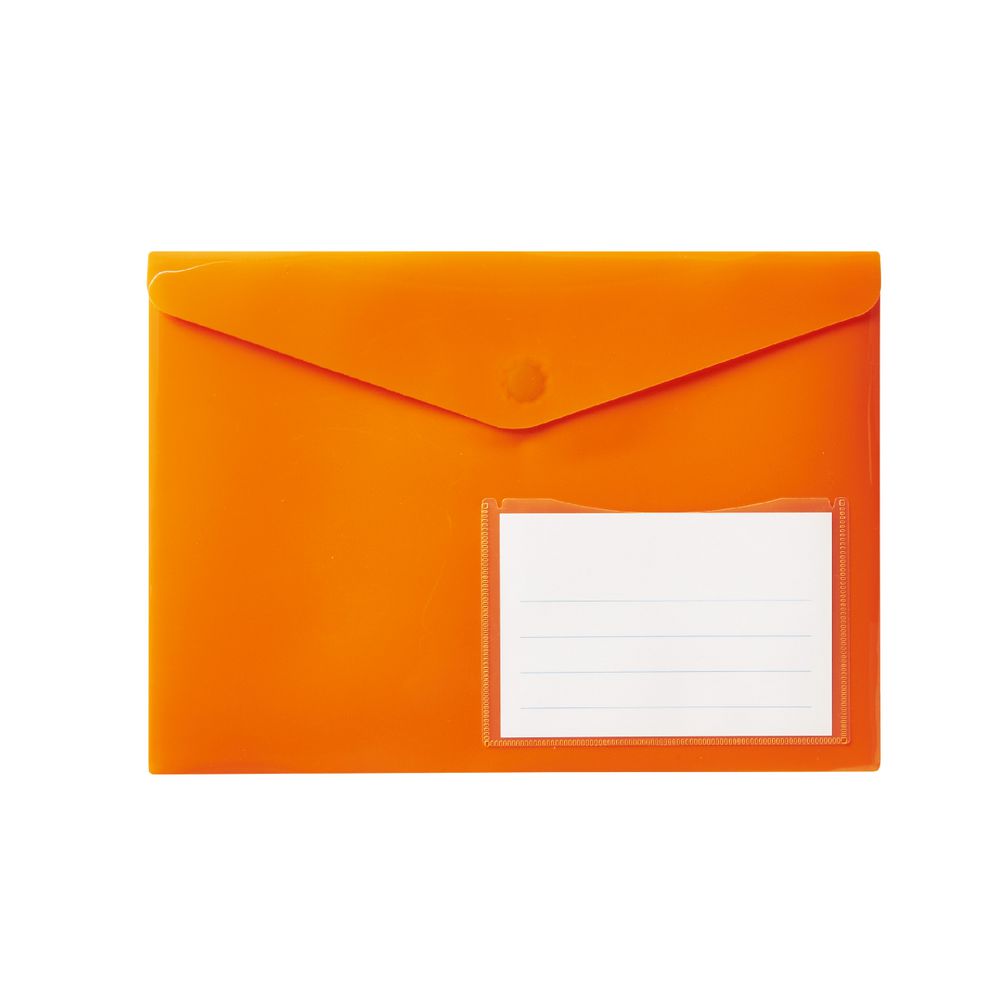 Document Wallet A4 Magnetic Closure Orange
