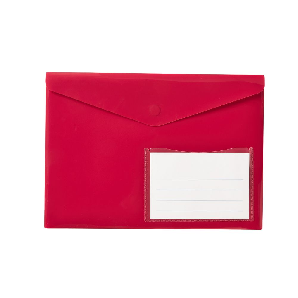 Document Wallet A4 Magnetic Closure Pink