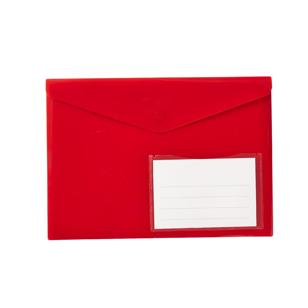 Document Wallet A4 Magnetic Closure Red