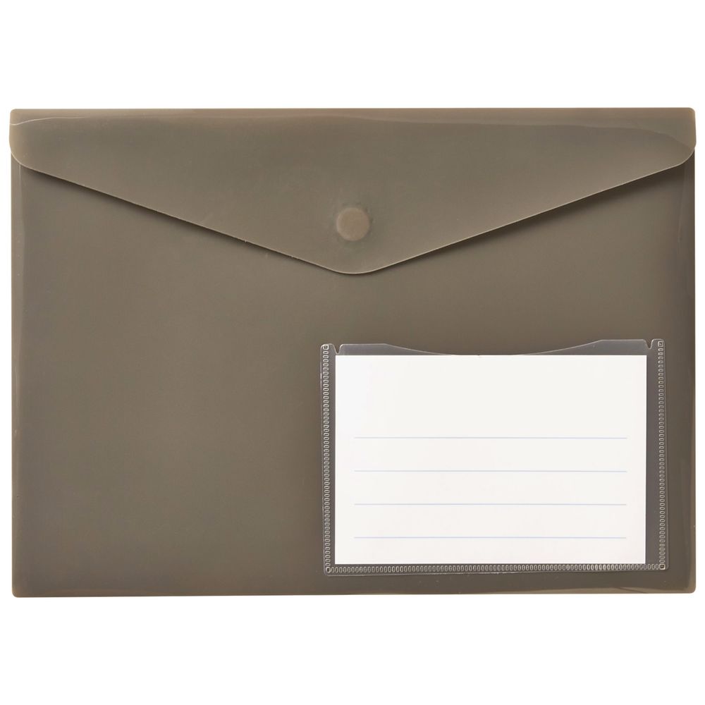 Document Wallet A4 Magnetic Closure Warm Grey