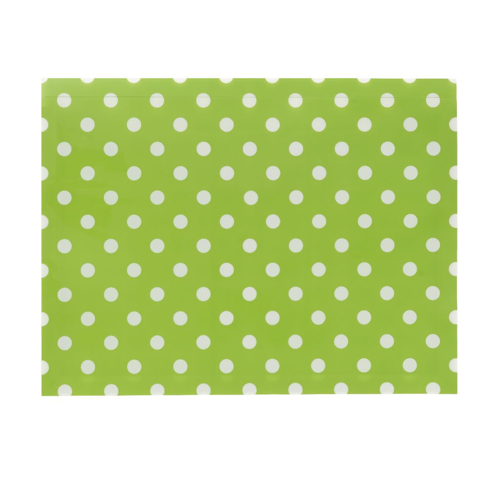 Document Wallet A4 Printed PP Green and White