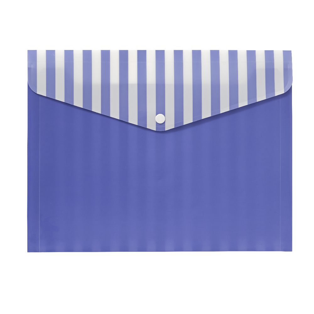 Document Wallet A4 Printed PP Purple and White