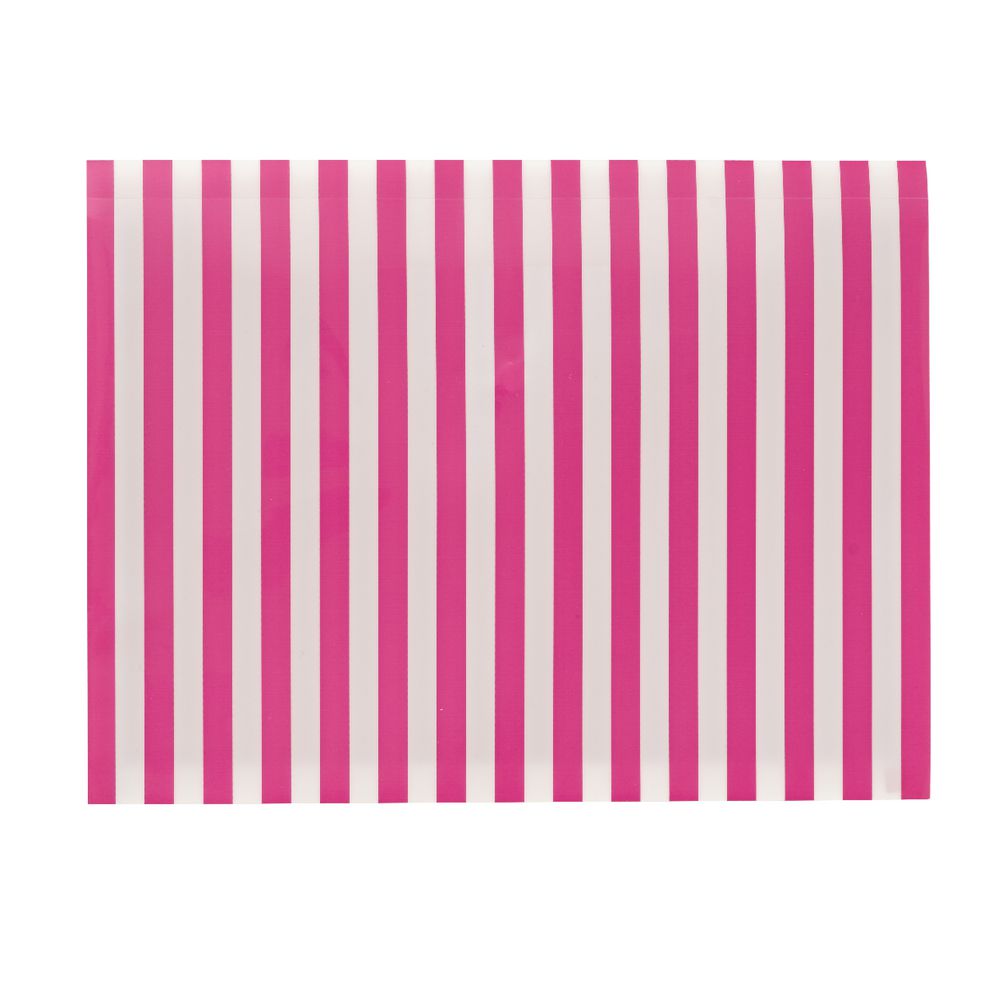 Document Wallet A4 Printed PP Pink and White
