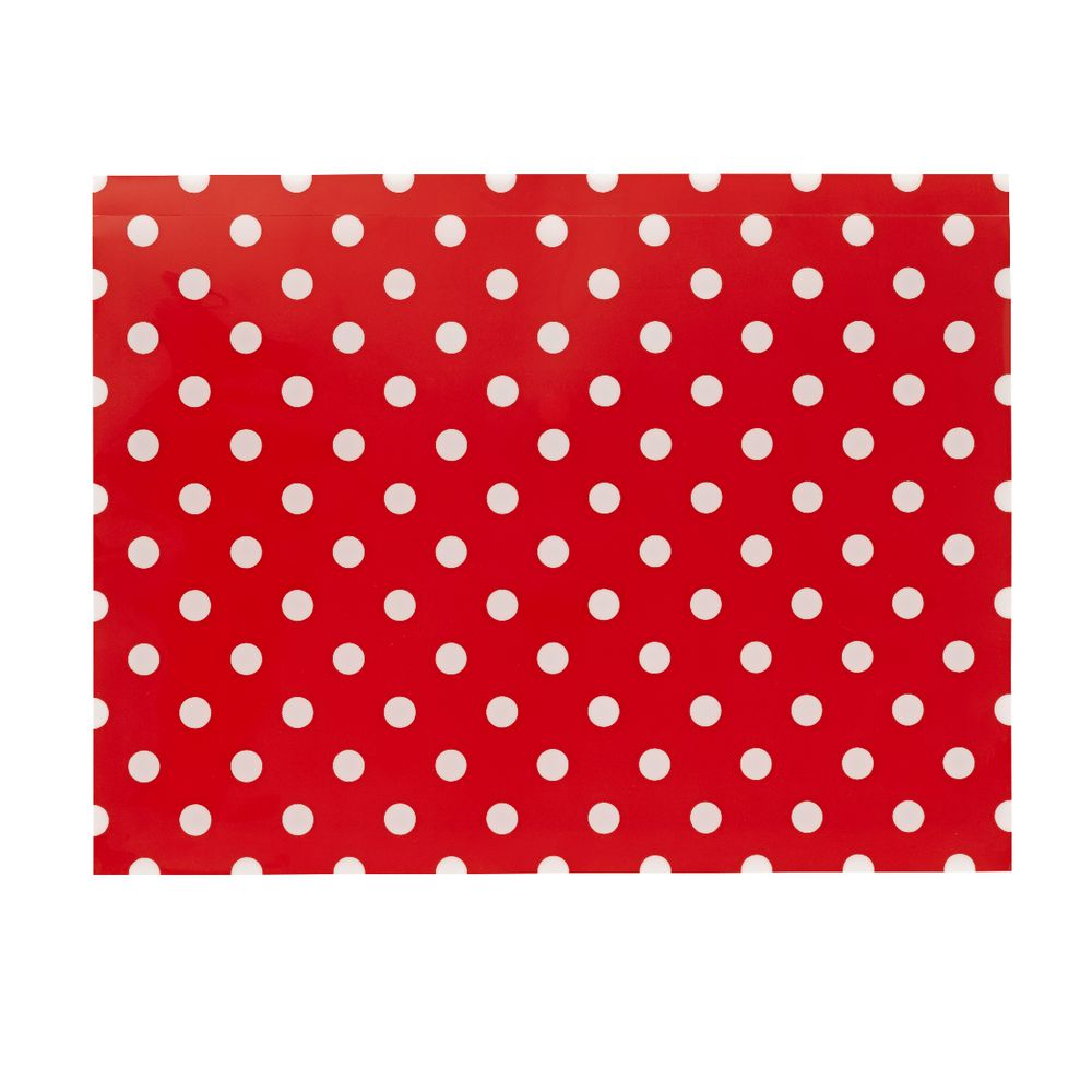 Document Wallet A4 Printed PP Red and White