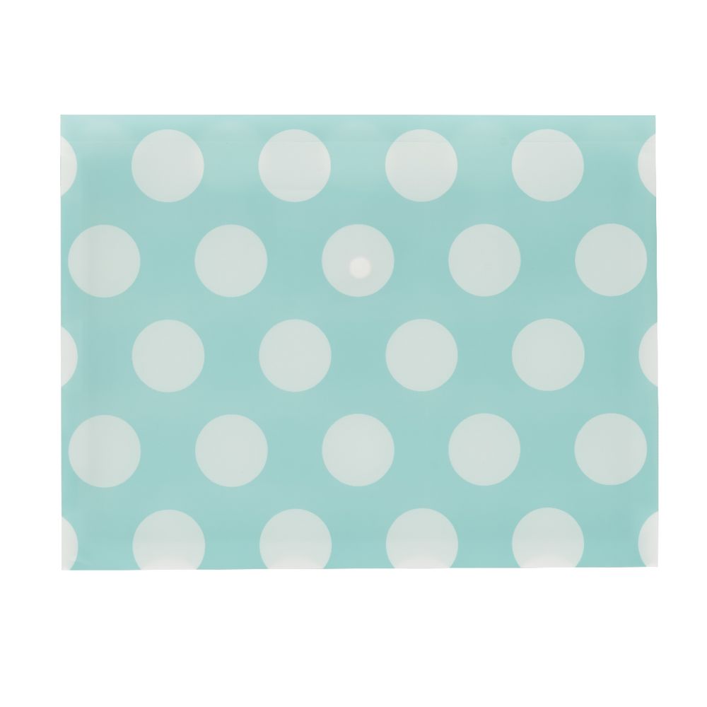 Document Wallet A4 Printed PP Vintage Blue and White