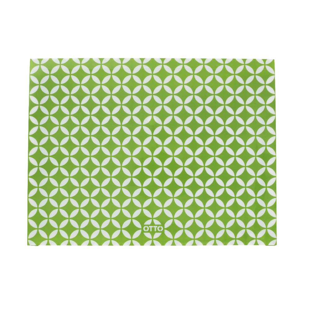 Otto Document Wallet A4 Printed PP Lime and White