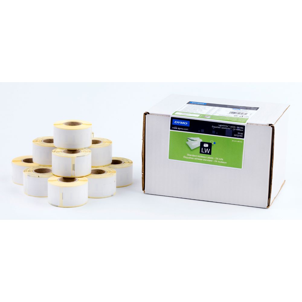 Dymo LabelWriter Address Labels 28 x 89mm 24 Roll Pack