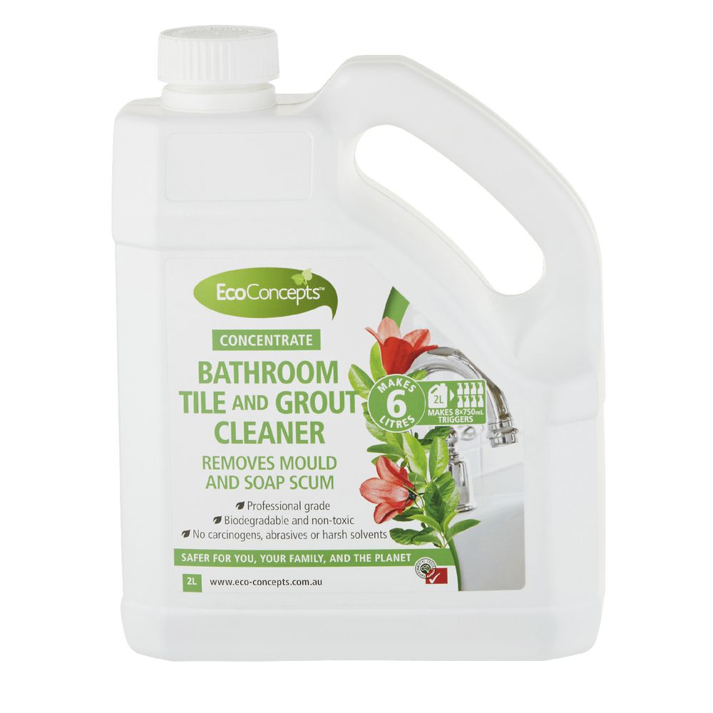 EcoConcepts Bathroom, Tile and Grout Cleaner Concentrate 2L