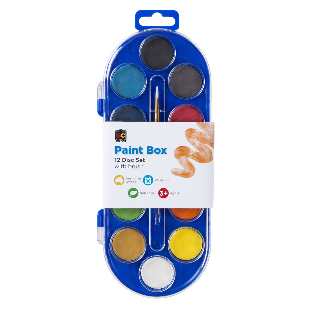 Educational Colours 12 Colour Disc Paint Box