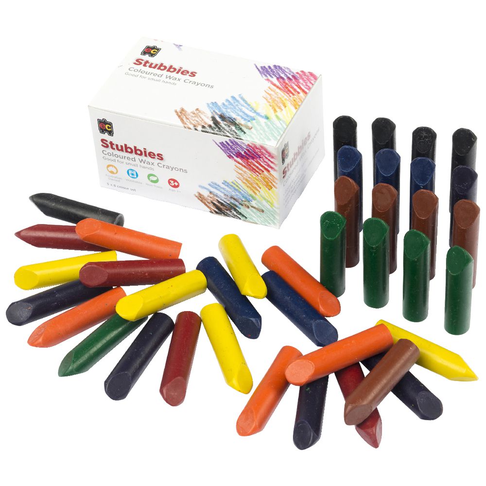 Educational Colours Stubbies Crayons 40 Pack