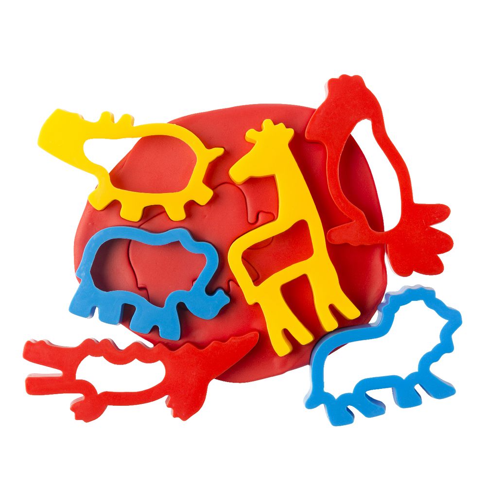 Educational Colours Jungle Dough Cutters 6 Pack