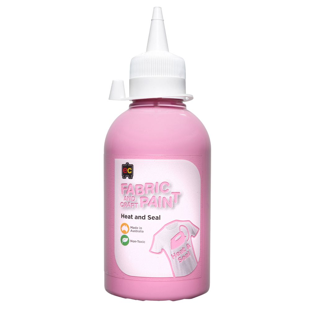 Educational Colours Fabric Craft Paint 250mL Pink