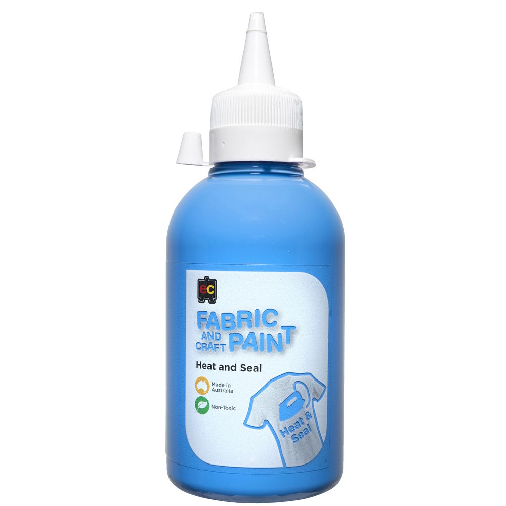 Educational Colours Fabric Craft Paint 250mL Sky Blue
