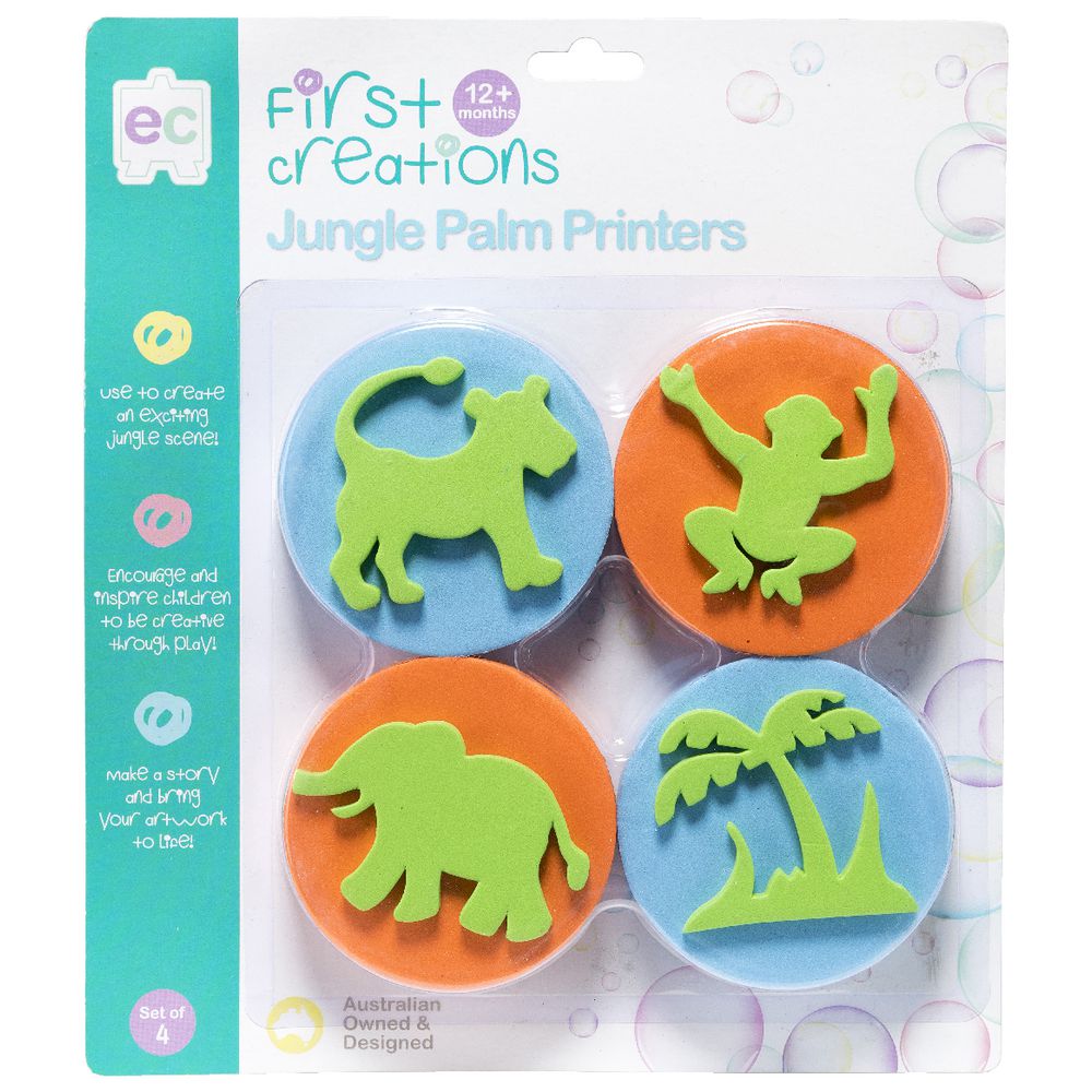 First Creations Jungle Palm Printers Multi-Coloured 4 Pack