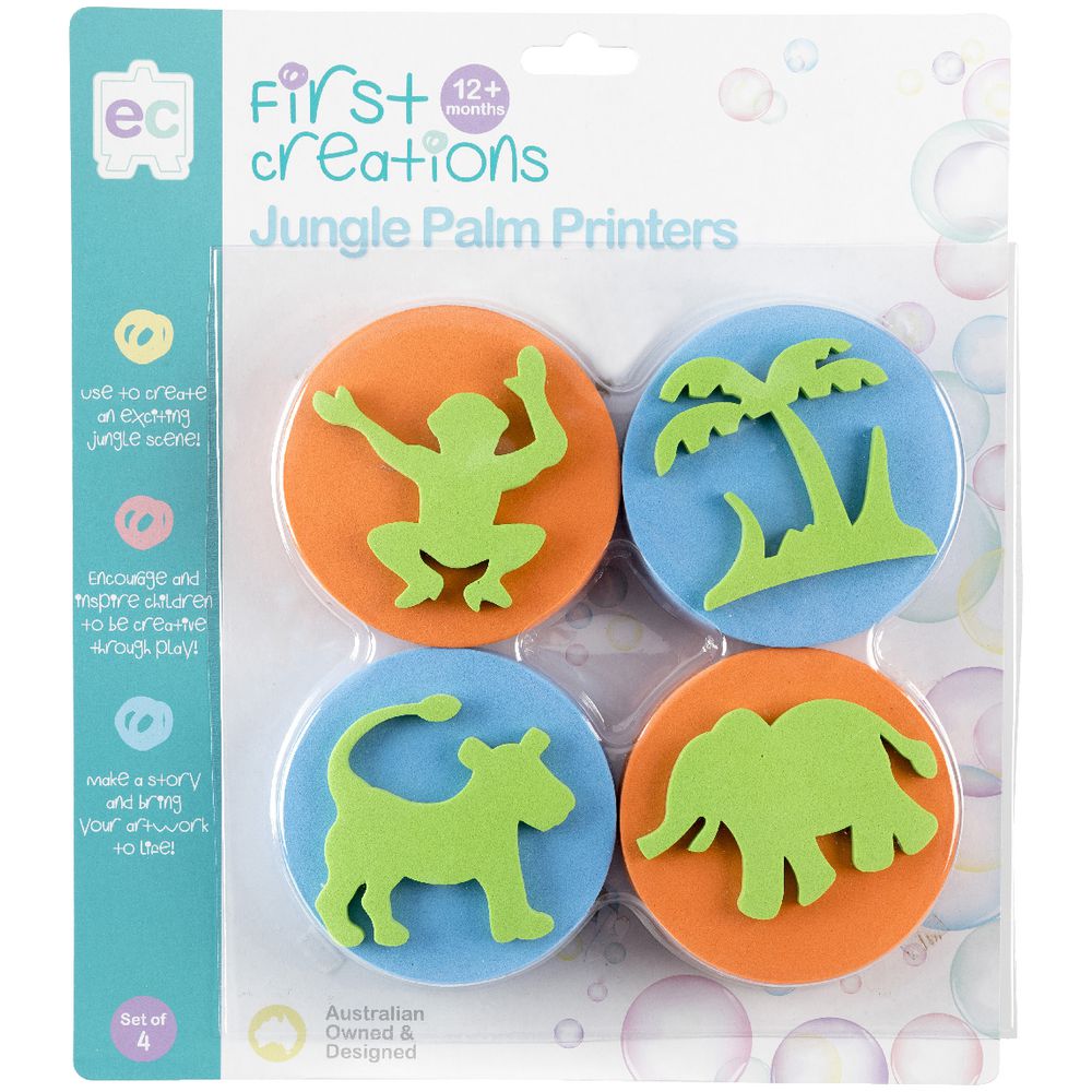 First Creations Jungle Palm Printers Multi-Coloured 4 Pack