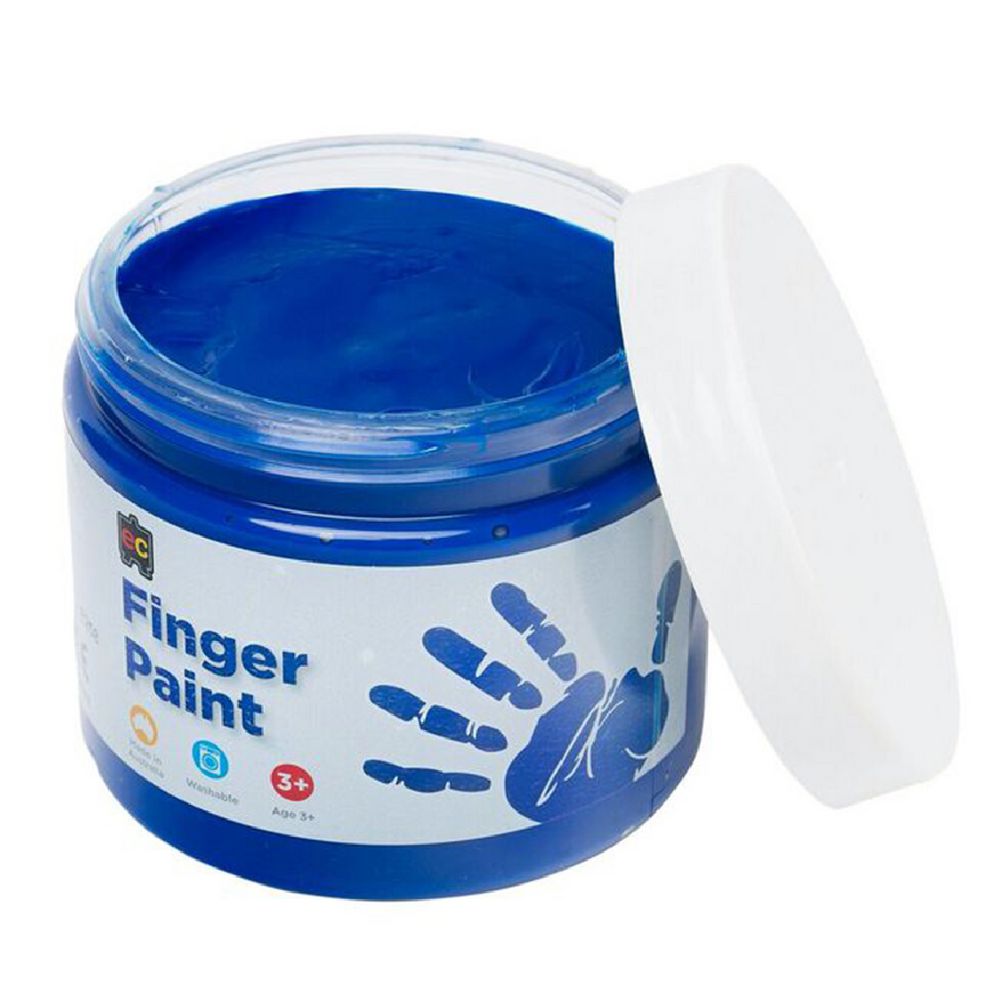 Educational Colours Finger Paint 250mL Blue