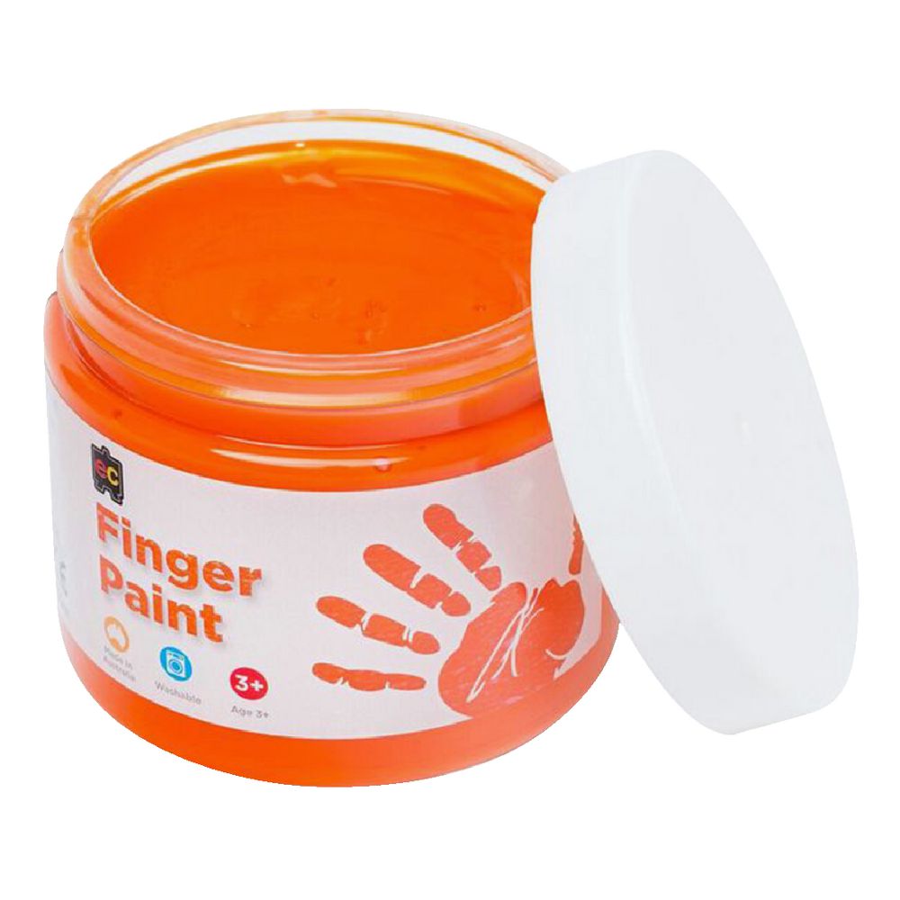Educational Colours Finger Paint 250mL Orange