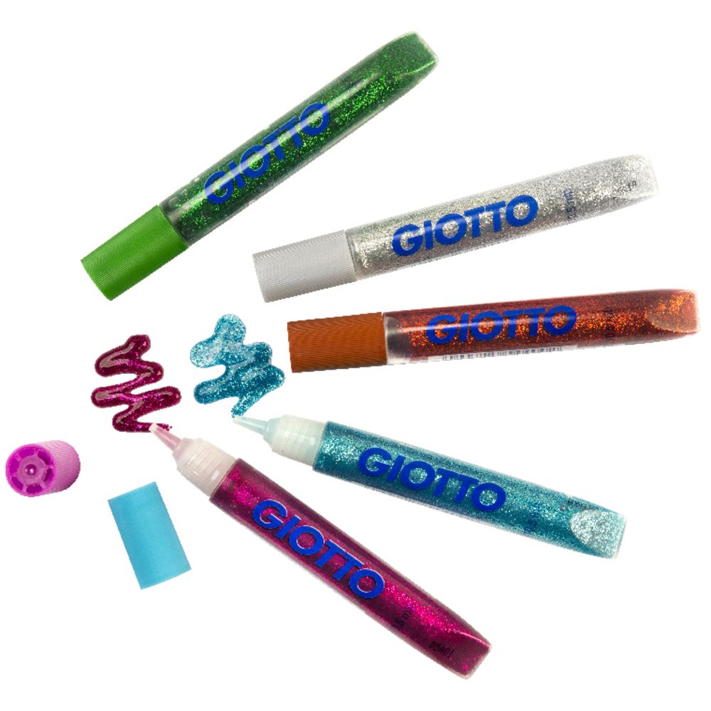 Giotto Strass Glitter Glue 5 Pack