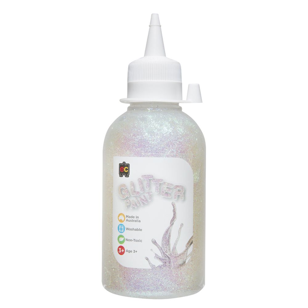 Educational Colours Glitter Paint 250mL Krystal