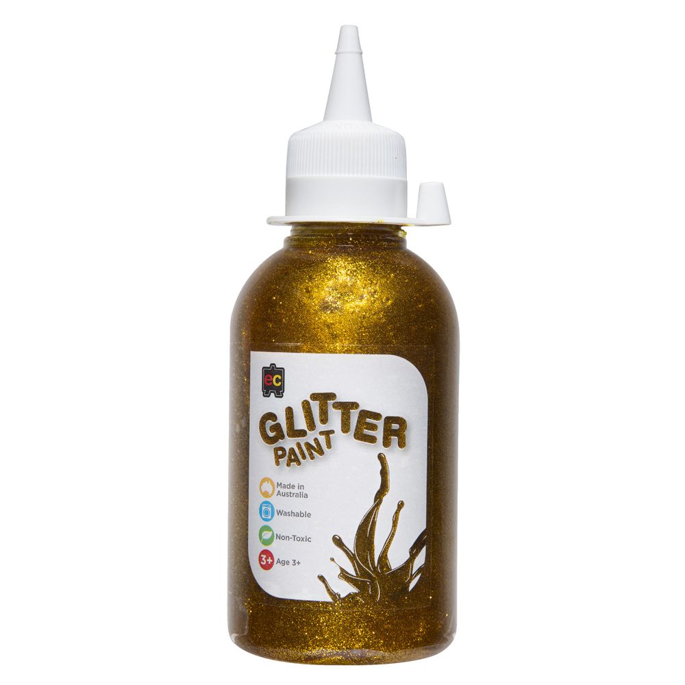 Educational Colours Glitter Paint 250mL Gold