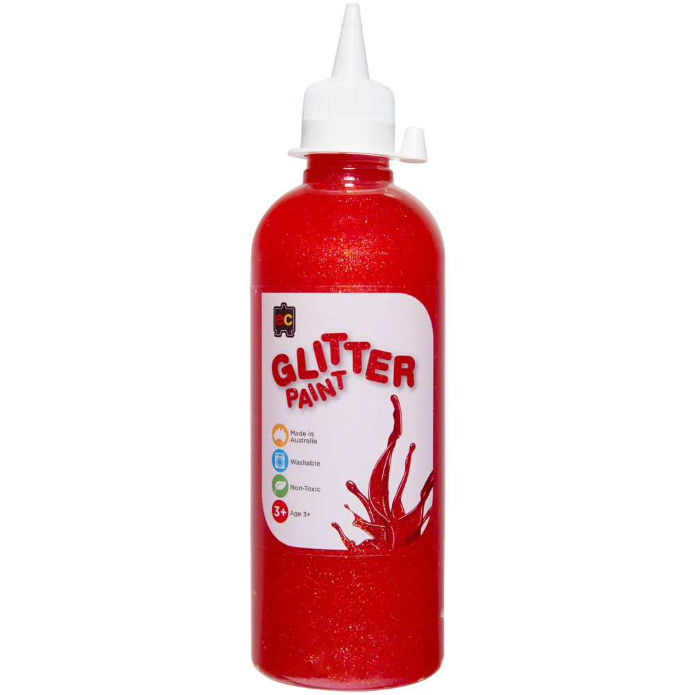 Educational Colours Glitter Paint 500mL Fairy Pink