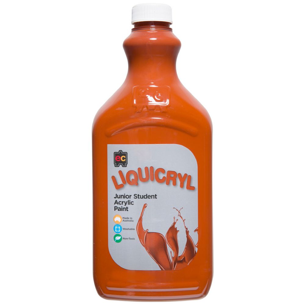 Educational Colours Liquicryl Paint 2L Burnt Sienna
