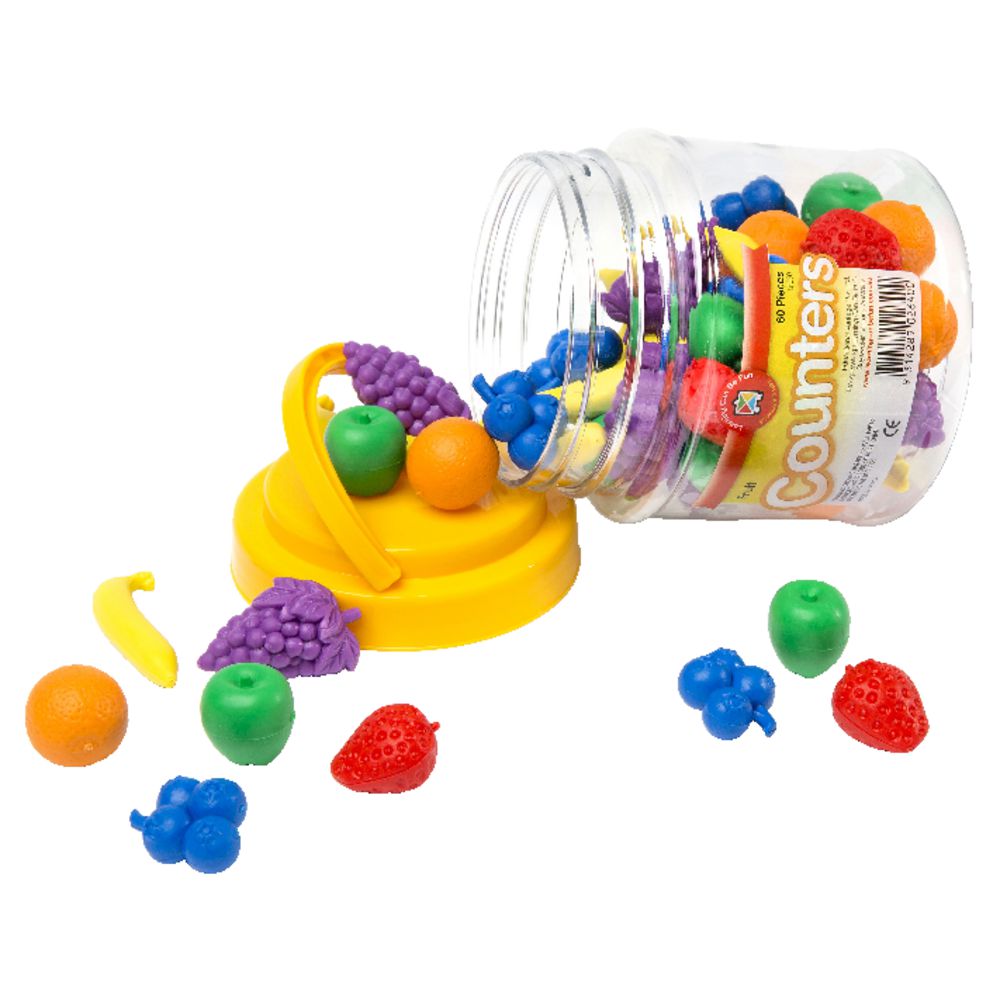 Learning Can Be Fun Fruit Counters 60 Pack