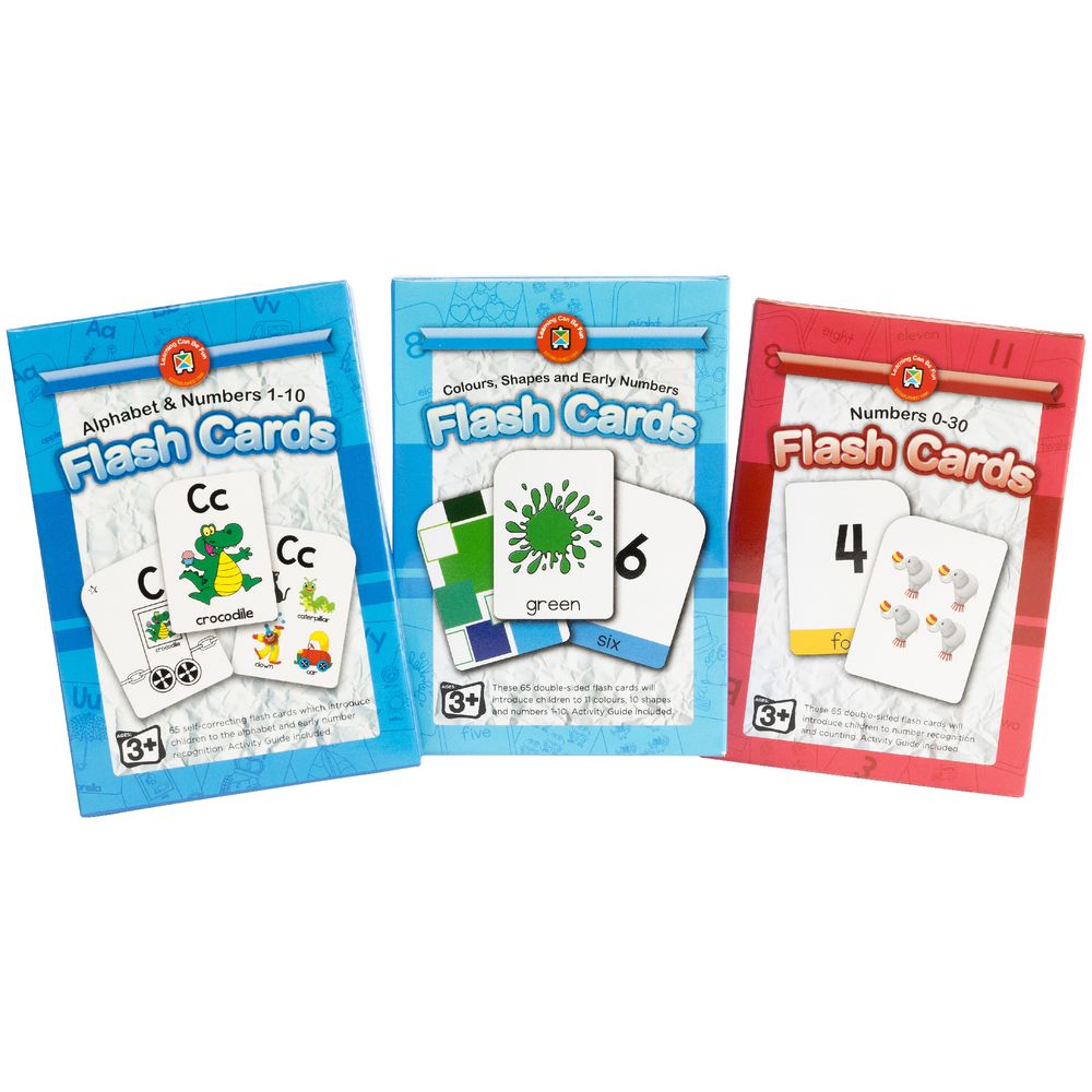 Learning Can Be Fun Flashcards Alphabet and Numbers 1-10 for Kids 65 Cards