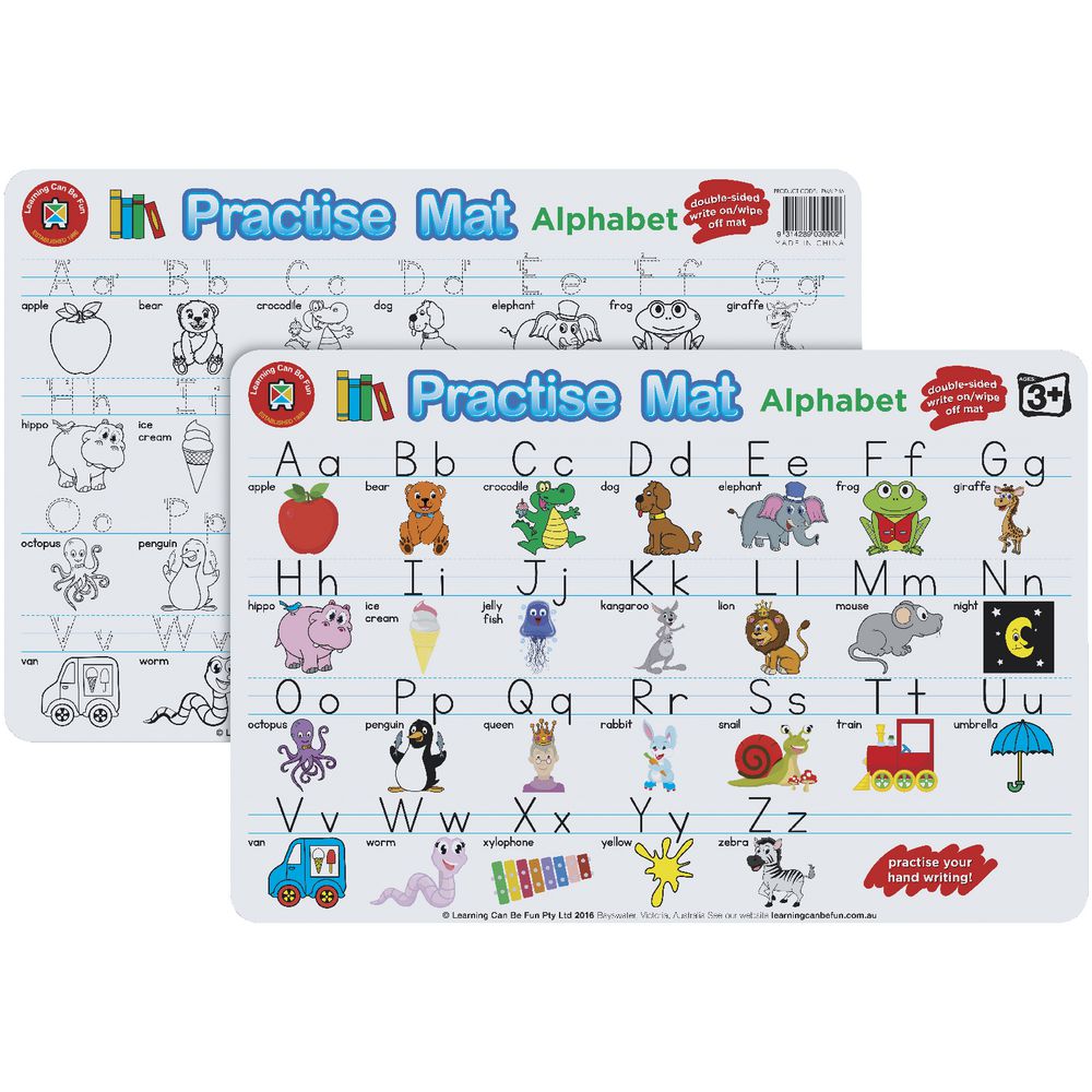 Learning Can Be Fun Practise Mat Alphabet