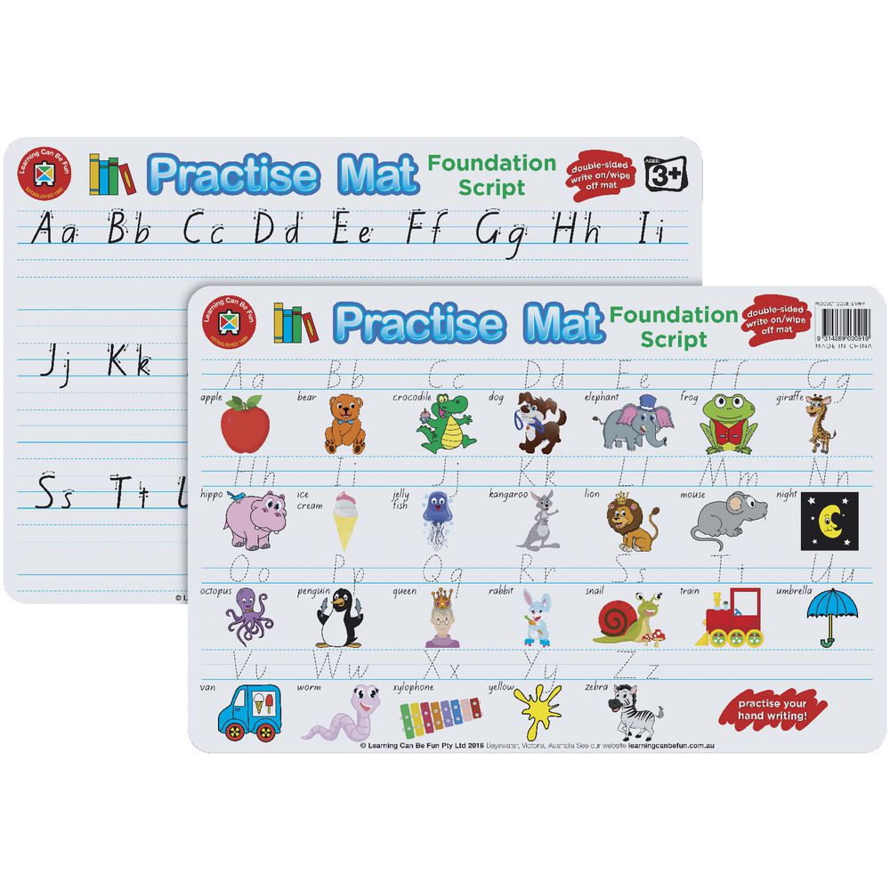 Learning Can Be Fun Practice Mat Handwriting