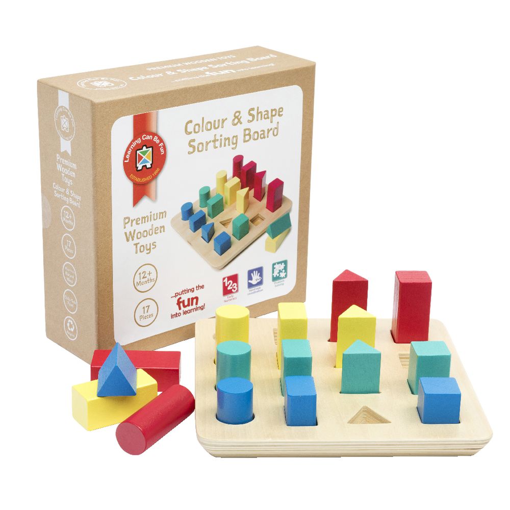 Learning Can be Fun Colour and Shape Sorting Board